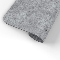 Antidérapant Rectangle en Feutre Résistant à la Chaleur de Table avec 6 Anneaux de Serviette