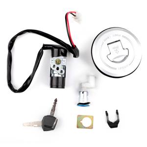 Juego de llaves de bloqueo de asiento de tapa de combustible de interruptor de encendido para <span class=keywords><strong>Honda</strong></span> <span class=keywords><strong>CBR125R</strong></span> 2004-2010 CBR125RS - Product Image 1