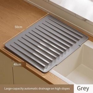 <b>Silicone</b> Drain <b>Mat</b> Countertop Heat Insulation Anti Scald Pot <b>Mat</b> High Temperature Resistant Kitchen Sink Drainage Pad - Product Image 4