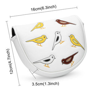 Offre Spéciale – Housse de tête de putter de golf personnalisée avec logo, motif brodé oiseau mignon, fermeture magnétique, pour les passionnés de golf - Product Image 2