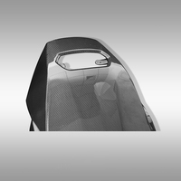 Coque de dossier de siège en fibre de carbone forgée résistante aux rayures et aux UV pour Lamborghini Urus, installation OEM par boulons