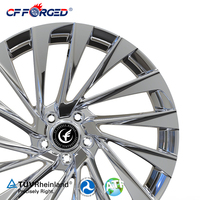 Velg CF Forged Polished Multi-Spoke 16-22 Inch Custom Alloy Racing untuk Tesla Model 3/Y/X/S & untuk New