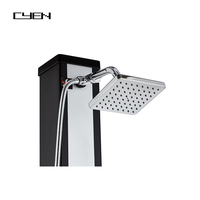 Douche solaire extérieure CYEN en alliage de zinc pour piscine avec lavage des pieds, alimentation solaire, économie d'énergie