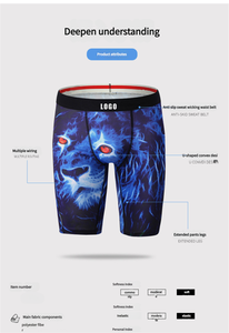 Uxyk-venta al por mayor de grapas personalizadas 4xl niños <span class=keywords><strong>calzoncillos</strong></span> <span class=keywords><strong>Hombre</strong></span> Deporte <span class=keywords><strong>calzoncillos</strong></span> impreso gráfico boxeadores ropa interior hombres - Product Image 5