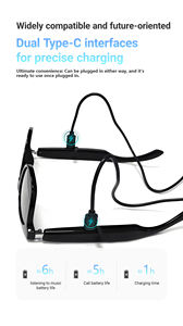 Moda F19 Touch Fotografía Escuchar Gafas traducidas Carga precisa Nueva calidad de <span class=keywords><strong>sonido</strong></span> Adecuado Ai Gafas inteligentes - Product Image 4