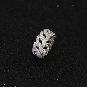 Ice Out Mossanite <b>Ring</b> Hip Hop Jewelry 925 Sterling Sliver 18K Gold Plated Claw Setting Pass Diamond Tester GRA Certificate <b>Man</b> - Product Image 1