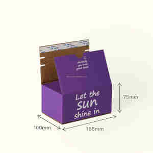 Caja de correo de papel corrugado de tamaño personalizado Caja de papel Kraft blanca impresa <span class=keywords><strong>SHEIN</strong></span> Tiktok Startup Packaging Tear-off Zipper Carton - Product Image 3