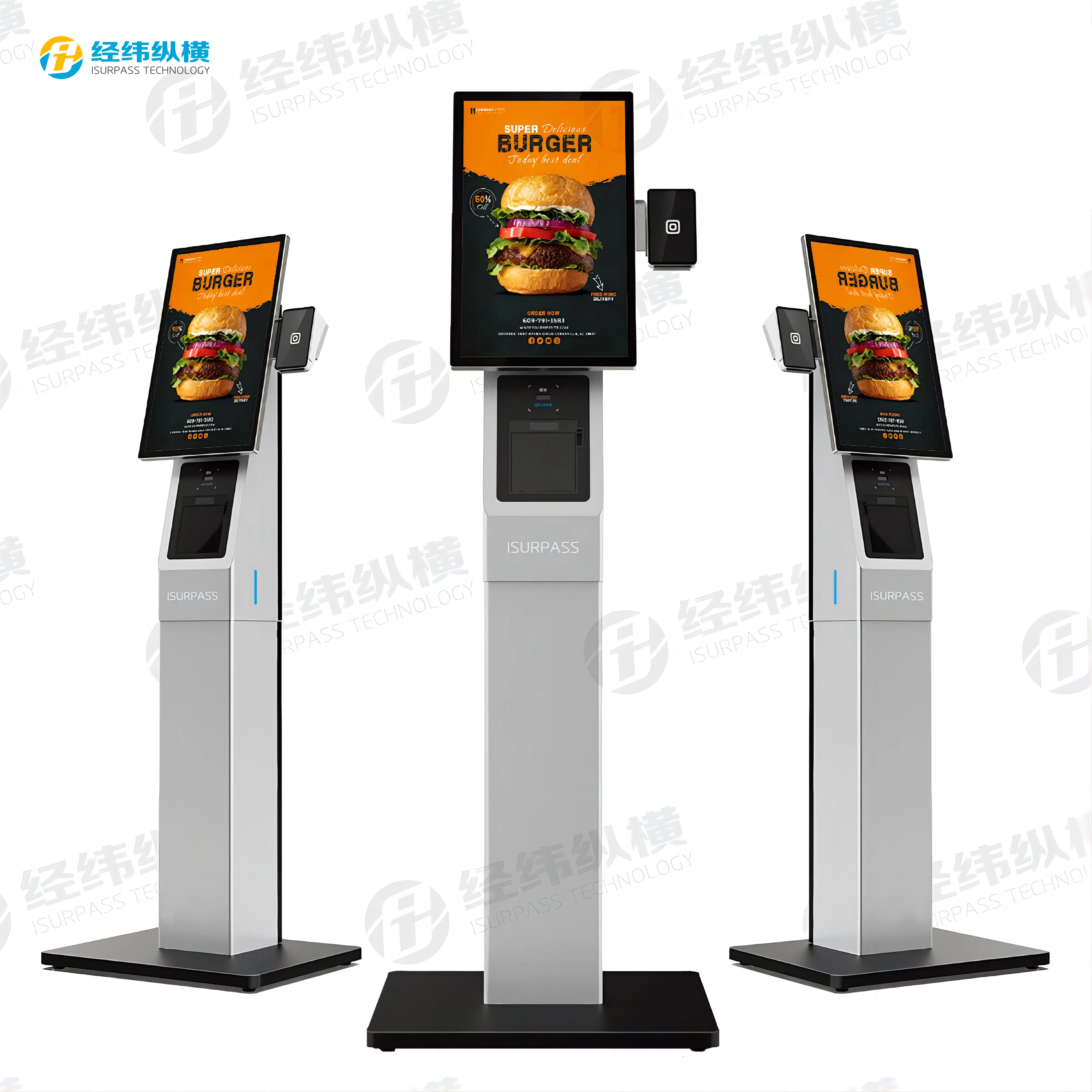 Isurpass nhà hàng đặt hàng Máy Nhà hàng tự phục vụ Android thức ăn nhanh kiosk tự kiosk