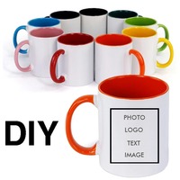 Tazas personalizadas DIY de 350 ml, 12 oz, taza de cerámica con impresión de imagen, foto, logotipo, texto, taza para café, leche, recuerdo, tazas de té