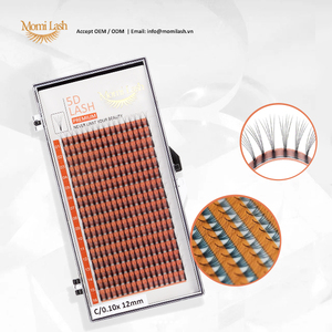 Extensiones de abanicos de pestañas de volumen hechas a mano prefabricadas 5D personalizadas, rutina acampanada completa con CC Curl - Product Image 3