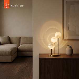 Spanish alabaster Table Lamp for Living Room, Modern Luxury Ambient <b>Decor</b> <b>Light</b> - Product Image 2