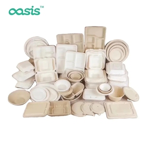 Bol à salade à deux compartiments personnalisable, biodégradable, jetable, en bagasse de canne à sucre, écologique, avec couvercle hydrofuge - Product Image 5