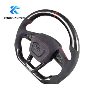 Alcantara พวงมาลัย LED คาร์บอนไฟเบอร์สำหรับรถ <span class=keywords><strong>Audi</strong></span> Q7 Q8 <span class=keywords><strong>Q5</strong></span> S6ปรับแต่ง4L S7 RS6 RS7 C7 2017 2018 2019 2020 2021 <span class=keywords><strong>2022</strong></span> 2023 2024 - Product Image 2