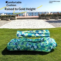 Canapé gonflable d'extérieur avec rangement, lit d'appoint amphibie, lit de repos, style côtier, pour camping, en polyester, vente en gros Chine