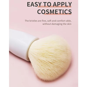 Juego de Brochas de Maquillaje Profesional Personalizable con Logotipo Personalizado, Virola de Aluminio, Pelo Sintético de Cabra Suave, Brochas Pequeñas para Rubor Facial - Product Image 3