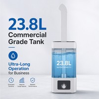 Humidificateur Électrique Ultrasonique 23,8 L avec Stérilisation pour la Préservation Commerciale de la Fraîcheur des Légumes et Fruits, Tuyau/Roues Réglables
