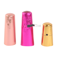 Capsules de vin métalliques multicolores personnalisées avec impression en feuille d'aluminium pour l'emballage de vin mousseux de mariage