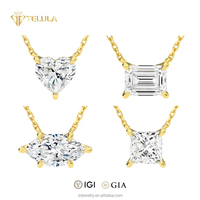 Collier en platine avec diamant de laboratoire solitaire de 0,5 ct, certifié IGI GIA, couleur D, clarté VVS VS, 50 points