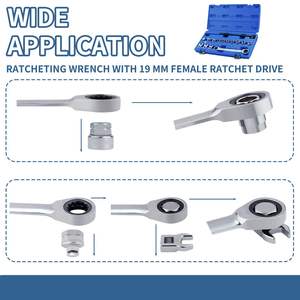 Juego de Llaves Ajustables de 15 Piezas, Métricas, de Acero al Cromo Vanadio, con Mordazas Lisas, Herramientas para Reparación de Automóviles - Product Image 1