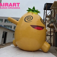 Personnage de dessin animé géant gonflable personnalisé Ananas Mangue, Mascotte de fruit gonflable en PVC pour la promotion d'événements et de fêtes