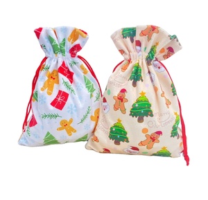Sac de rangement en velours à cordon de serrage pour bonbons, best-seller, avec logo personnalisé pour emballage cadeau de fêtes - Product Image 1