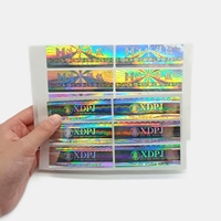 Étiquette autocollante personnalisée à motif holographique, étiquette indestructible garantie, en vinyle imperméable, Laser pour hologramme, sécurité Void