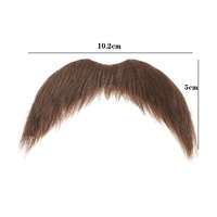Moustache Artificielle Auto-Adhésive en Gros, Accessoire Facial Ébouriffé pour Déguisement, Halloween, Cosplay et Fêtes Costumées