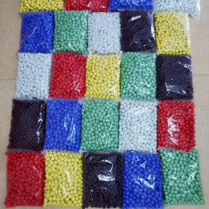 Billes de canon en céramique pour machines de jeu en gros - billes en porcelaine rouges, jaunes, blanches, noires, bleues et vertes - Product Image 5