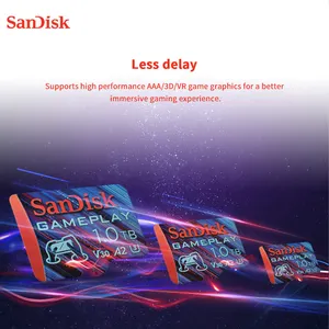 Chegam novas Placas de jogo Sandisk SDSQXAV-256G-GN6XN 256GB 512GB 1TB para console de jogos portátil e telefone