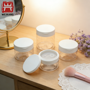 Pot en plastique à large ouverture avec pince, pour compresses humides en PET, avec pince à épiler - Product Image 3