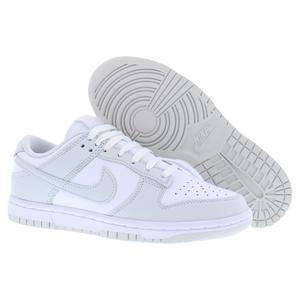 Zapatillas de Baloncesto Nike Dunk Low de Piel para Mujer, Color Blanco Photon Dust White - Product Image 4