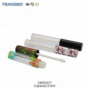 Tube de gloss à lèvres rose de 3 ml en gros avec bouchon à vis, logo personnalisé pour les cosmétiques - Product Image 5