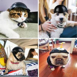 Capacete de segurança para animais de estimação, capacete de plástico com óculos de sol, chapéu para cachorro, animais de estimação, moda legal - Product Image 5