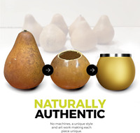 Tasse en acier inoxydable style gourde mate - Ensemble de voyage isotherme à double paroi pour boisson Yerba avec bombilla, pour camping/bureau