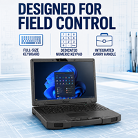 Ordinateur portable robuste industriel Getac S510, conforme à la norme MIL-STD-810H, IP53, processeur Intel Core Ultra AI, pour la fabrication