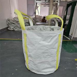 ถุงบรรจุ<span class=keywords><strong>ส</strong></span>ินค้าขนาดใหญ่ Super Sack 1 <span class=keywords><strong>ต</strong></span>ัน แบบ Jumbo Big FIBC ทำจากวัสดุทอที่ระบายอากาศได้ดี พร้อมห่วงยก 4 ห่วง และฐานแบบแบน<span class=keywords><strong>ส</strong></span>ำหรับการปล่อยสินค้า - Product Image 1