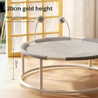 Vente en gros de lits pour chats en fer forgé respirants pour l'été, hamacs pour chats résistants à l'humidité, trampolines pour chats en maille ronde