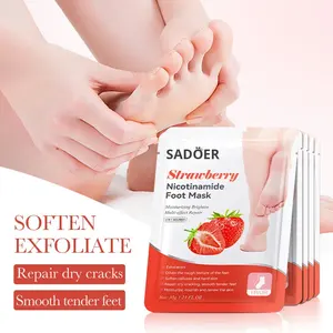 <span class=keywords><strong>Masque</strong></span> pour les mains et les pieds SADOER à l'avocat et à la fraise, hydratant, réparateur à la nicotinamide, <span class=keywords><strong>masque</strong></span> pour les mains en tranches fines, hydratant, blanchissant - Product Image 4