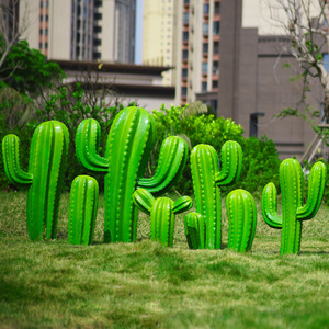 Sculpture en fibre <span class=keywords><strong>de</strong></span> verre <span class=keywords><strong>de</strong></span> cactus <span class=keywords><strong>de</strong></span> taille similaire T005 Personnage <span class=keywords><strong>de</strong></span> cactus réel Loi urbaine Maison Jardin Patio Ornements artistiques Statues <span class=keywords><strong>de</strong></span> paysage - Product Image 4