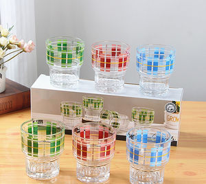 4 pièces imprimé verre tasse ensemble Portable ménage rince-bouche <span class=keywords><strong>pas</strong></span> <span class=keywords><strong>cher</strong></span> porcelaine tasse à café ensemble brossage activités en gros cadeau Option - Product Image 1