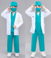 Ensemble de costumes de docteur et infirmière pour enfants, jeu de rôle professionnel, uniforme de simulation, tenue pour l'école maternelle, spectacle scolaire pour les enfants