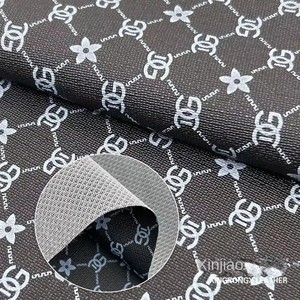 Оптовая продажа искусственной кожи ПВХ с клетчатым узором для упаковки чемоданов, винных коробок, сумок, кошельков, мягких сумок, кожаных изделий - Product Image 5