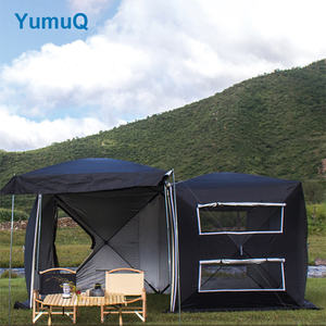 YumuQ Portable <span class=keywords><strong>Camping</strong></span> En Plein Air Facile Pliant Petites Maisons Hors Route Suv Voiture Pick Up Piste 4x4 Tente De Remorque Sur Le Toit - Product Image 5