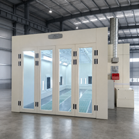 Service tout-en-un, cabines de peinture pour voitures au gaz naturel de 43 kW, très bien notées, 80 ° Cabine de peinture automobile homologuée CE pour la cuisson des peintures