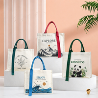 Sac fourre-tout en toile avec poignée en corde et logo personnalisé, haut de gamme, 100% coton, grande taille, pour les activités d'exposition, la publicité d'entreprise
