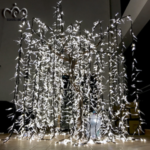 شجرة الصفصاف الأبيض الجديدة مع إضاءة LED مقاومة للماء، زينة عيد الميلاد، نبات اصطناعي للبيع - Product Image 6