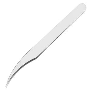 Pinzas de Precisión Plateadas para Extensión de Pestañas, Punta Suave Y-1021-2F, Herramientas de Salón para Extensiones de Pestañas - Product Image 1