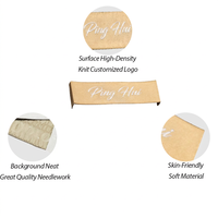 Étiquettes textiles tissées personnalisées blanches pour vêtements, étiquettes en tissu à coudre, respectueuses de la peau, avec logo personnalisé pour vêtements