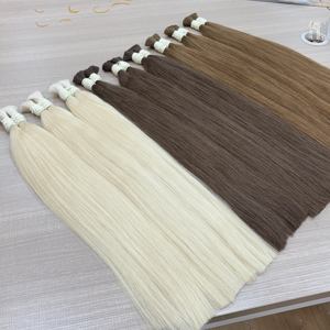 Extensiones de Cabello Humano Lacio/Rizado a Granel 100% Virgen Vietnamita al Por Mayor en Varios Colores - Product Image 4
