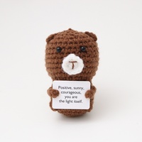 Poupées paresseuses à énergie positive au crochet faites à la main petit dinosaure pour ornements de panda de lapin nouveaux cadeaux d'affaires transfrontaliers
